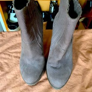 BCBG Suede booties size 7